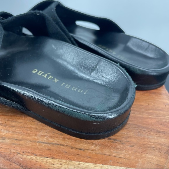 Jenni Kayne black crossover slide sandals size 37 US 7 - Picture 9 of 9